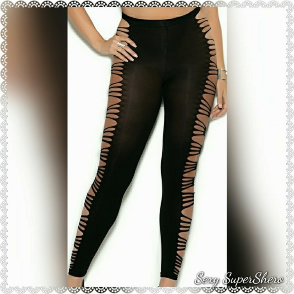 🆕 Sexy Cut-out Cami Top & Leggings Lingerie Set - Picture 7 of 8
